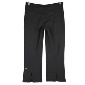 Lululemon Crop Legging Gather Crow Women’s Size 6 Black Yoga Stretch
